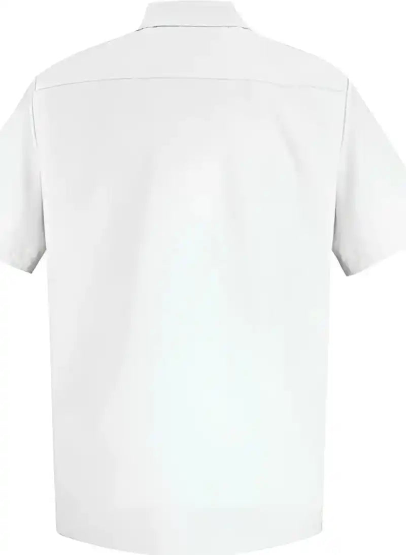 Red Kap Sp26 Specialized Short Sleeve Pocketless Work Shirt White