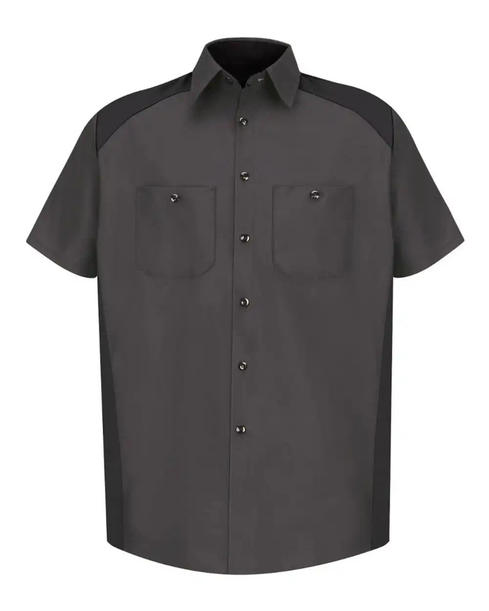 Red Kap Sp28 Short Sleeve Motorsports Shirt - Charcoal Black - Charcoal/ / s
