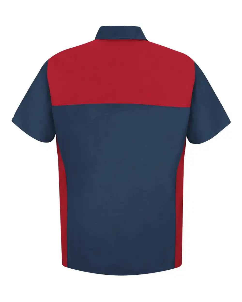 Red Kap Sp28t Short Sleeve Motorsports Shirt - Tall Sizes - Navy - Red/ / Mt
