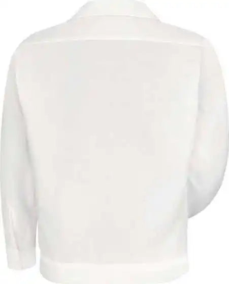 Red Kap Sp35 Button-front Shirt Jacket - White