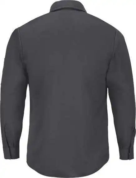 Red Kap Sp3a Pro Airflow Long Sleeve Work Shirt Charcoal