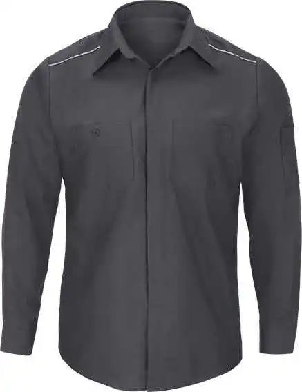 Red Kap Sp3a Pro Airflow Long Sleeve Work Shirt Charcoal