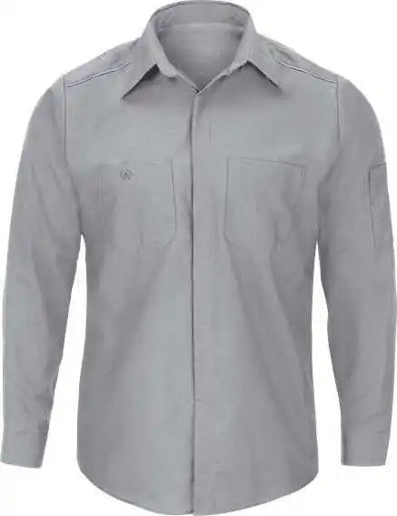 Red Kap Sp3a Pro Airflow Long Sleeve Work Shirt Gray