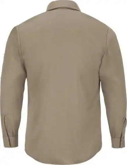 Red Kap Sp3a Pro Airflow Long Sleeve Work Shirt - Khaki