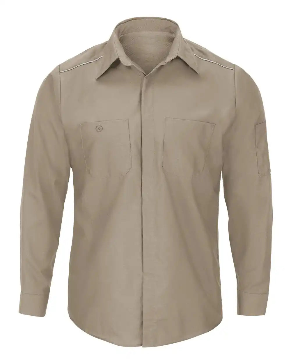 Red Kap Sp3a Pro Airflow Long Sleeve Work Shirt - Khaki - s