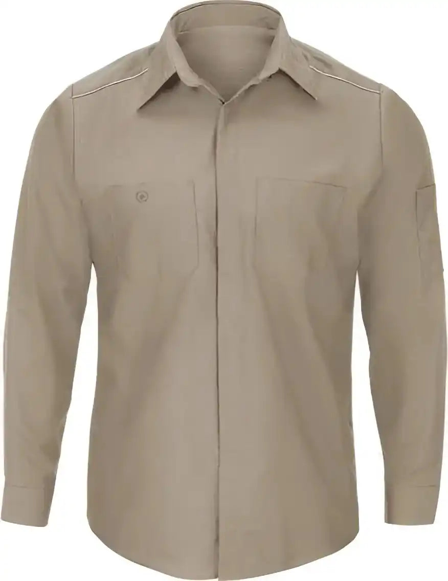 Red Kap Sp3al Pro Airflow Long Sleeve Work Shirt Sizes Khaki