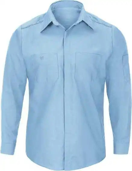 Red Kap Sp3al Pro Airflow Long Sleeve Work Shirt - Sizes - Light Blue