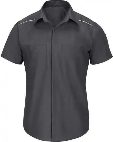 Red Kap Sp4a Short Sleeve Pro Airflow Work Shirt Charcoal