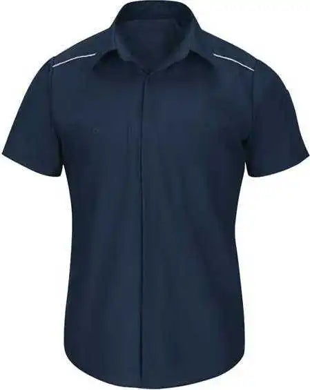 Red Kap Sp4a Short Sleeve Pro Airflow Work Shirt Navy
