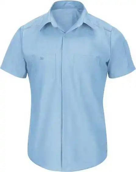 Red Kap Sp4al Short Sleeve Pro Airflow Work Shirt Long Sizes Light Blue