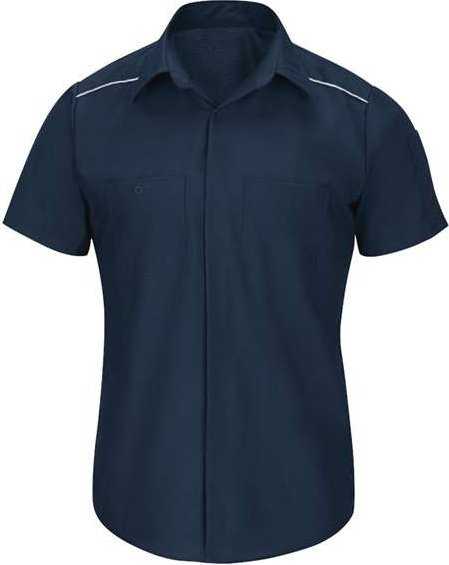Red Kap Sp4al Short Sleeve Pro Airflow Work Shirt - Long Sizes - Navy