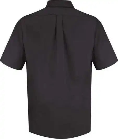 Red Kap Sp80 Poplin Short Sleeve Dress Shirt Black