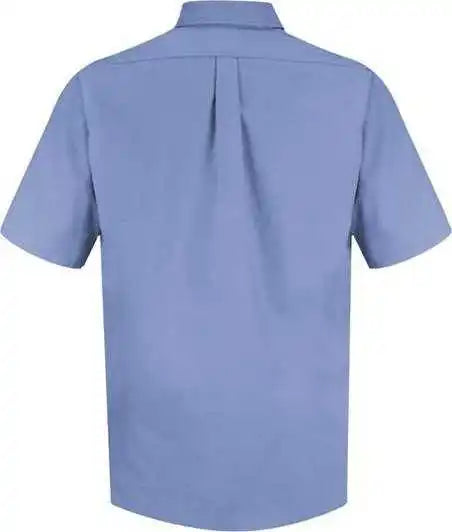 Red Kap Sp80 Poplin Short Sleeve Dress Shirt - Light Blue