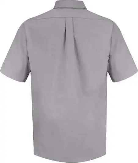 Red Kap Sp80 Poplin Short Sleeve Dress Shirt Silver