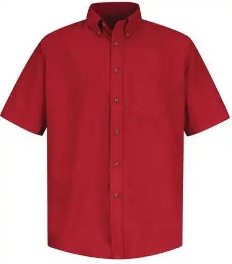 Red Kap Sp80l Poplin Short Sleeve Dress Shirt - Long Sizes