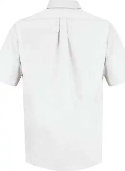 Red Kap Sp80l Poplin Short Sleeve Dress Shirt - Long Sizes - White