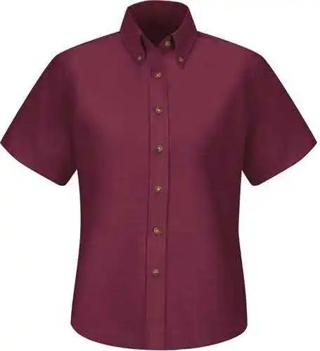 Red Kap Sp81 Women’s Poplin Dress Shirt - Burgundy