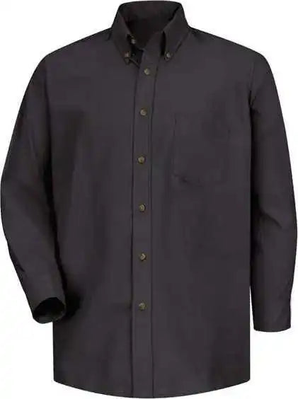 Red Kap Sp90 Poplin Long Sleeve Dress Shirt - Black