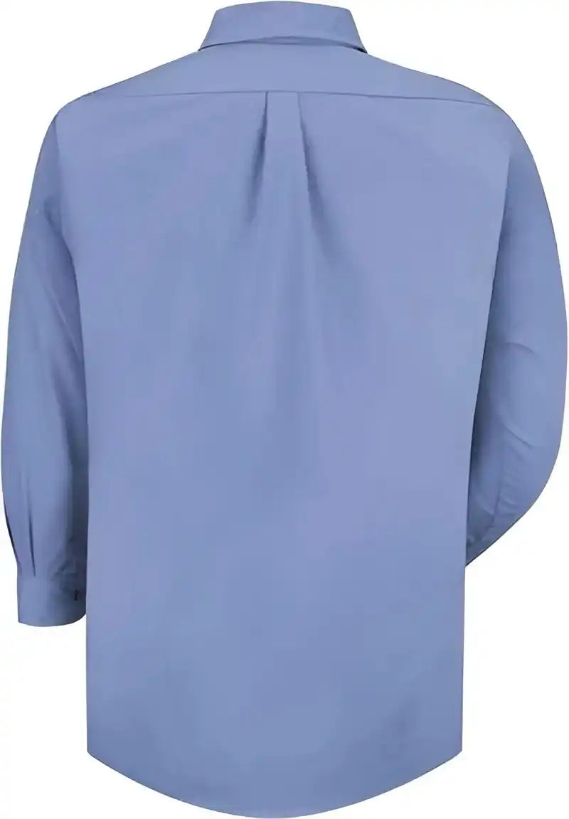 Red Kap Sp90 Poplin Long Sleeve Dress Shirt Light Blue
