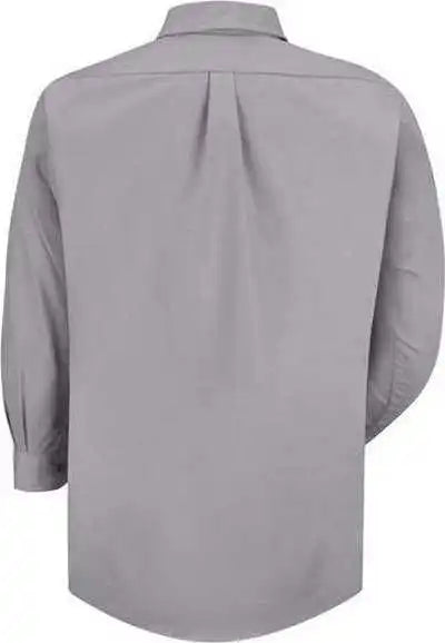 Red Kap Sp90 Poplin Long Sleeve Dress Shirt - Silver Gray