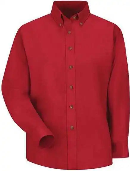 Red Kap Sp91 Women’s Long Sleeve Poplin Dress Shirt
