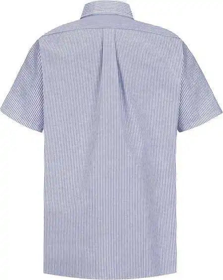 Red Kap Sr60 Executive Oxford Dress Shirt Blue White Stripe