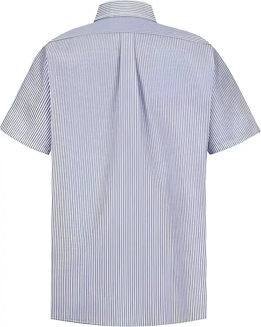 Red Kap Sr60l Executive Oxford Dress Shirt Long Sizes Blue White Stripe