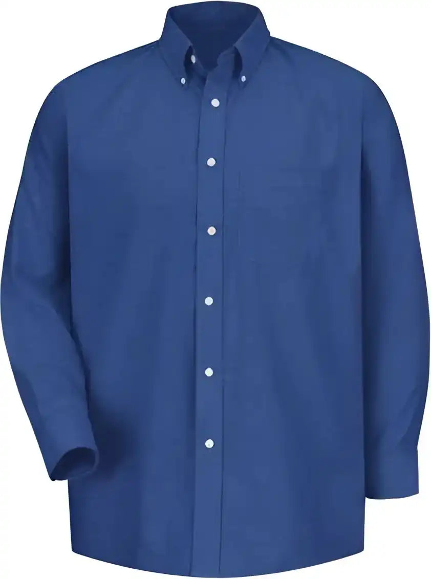 Red Kap Sr70 Executive Oxford Long Sleeve Dress Shirt Fb French Blue 35