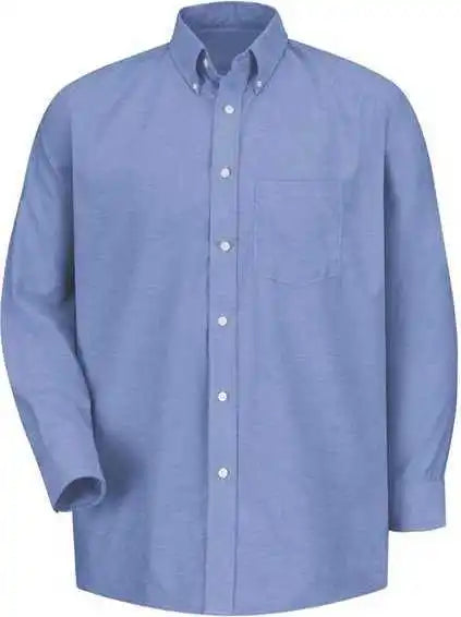 Red Kap Sr70 Executive Oxford Long Sleeve Dress Shirt - Lb-light Blue 36