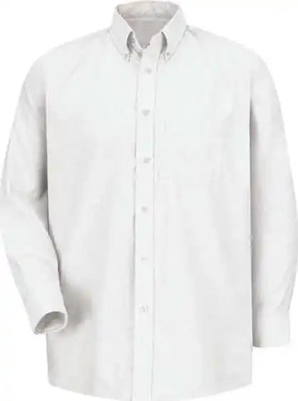 Red Kap Sr70ext Executive Oxford Long Sleeve Dress Shirt Additional Sizes White 35