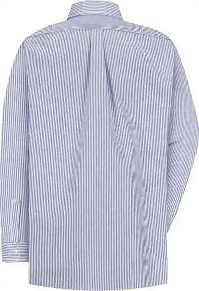 Red Kap Sr70ext Executive Oxford Long Sleeve Dress Shirt - Additional Sizes - Bs-blue White Stripe 34 - Blue / Adult 18