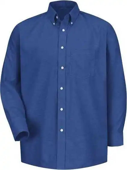 Red Kap Sr70ext Executive Oxford Long Sleeve Dress Shirt - Additional Sizes - Fb-french Blue 34
