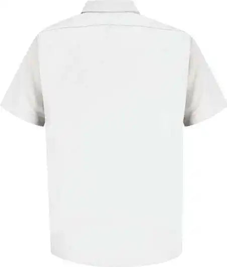 Red Kap Ss26 Specialized Pocketless Polyester Work Shirt - White