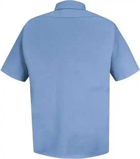 Red Kap Ss46 Easy Care Short Sleeve Dress Shirt - Light Blue