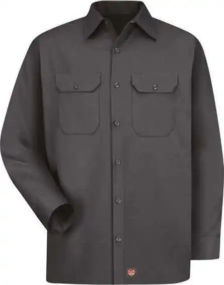 Red Kap St52 Utility Long Sleeve Work Shirt Charcoal