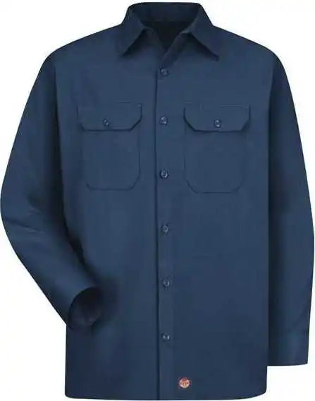 Red Kap St52l Utility Long Sleeve Work Shirt Sizes - Navy