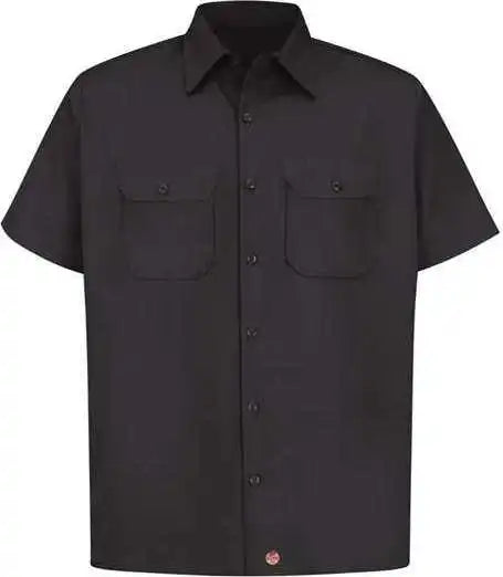 Red Kap St62 Utility Short Sleeve Work Shirt Black