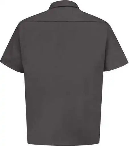 Red Kap St62 Utility Short Sleeve Work Shirt Charcoal