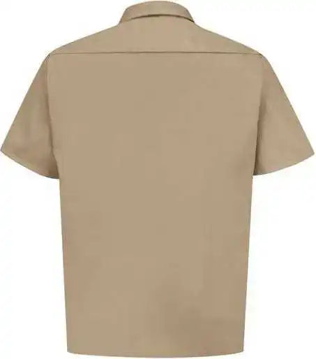 Red Kap St62 Utility Short Sleeve Work Shirt Khaki