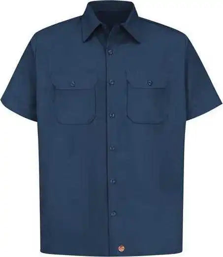 Red Kap St62 Utility Short Sleeve Work Shirt Navy