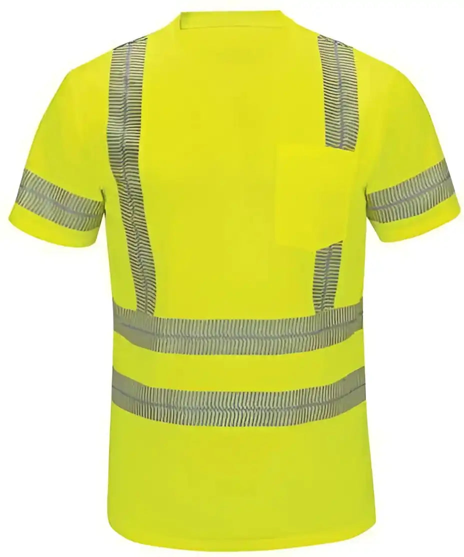 Red Kap Svy4 High Visibility Short Sleeve t Shirt Fluorescent Yellow