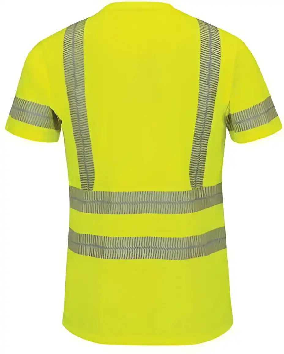Red Kap Svy4 High Visibility Short Sleeve t Shirt Fluorescent Yellow