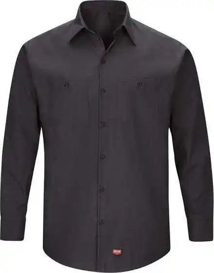 Red Kap Sx10 Mimix Long Sleeve Work Shirt Black