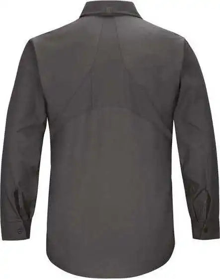 Red Kap Sx10 Mimix Long Sleeve Work Shirt Charcoal