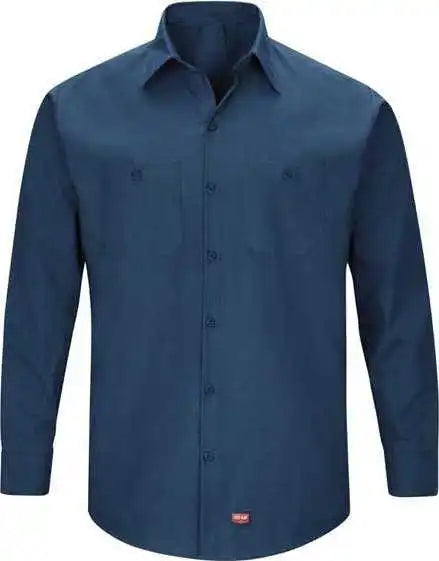 Red Kap Sx10 Mimix Long Sleeve Work Shirt Navy