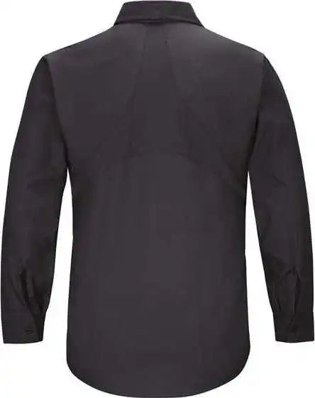Red Kap Sx10l Men’s Long Sleeve Mimix Work Shirt - Sizes - Black