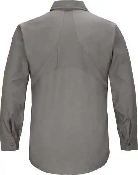 Red Kap Sx10l Men’s Long Sleeve Mimix Work Shirt - Sizes - Gray