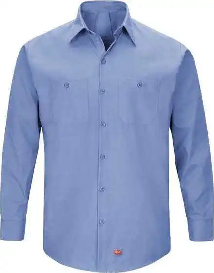 Red Kap Sx10l Men’s Long Sleeve Mimix Work Shirt Sizes Light Blue