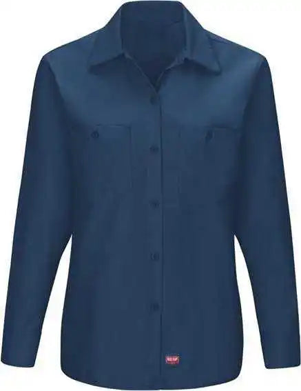 Red Kap Sx11 Women’s Long Sleeve Mimix Work Shirt - Navy