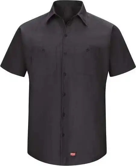 Red Kap Sx20l Mimix Short Sleeve Workshirt Long Sizes Black